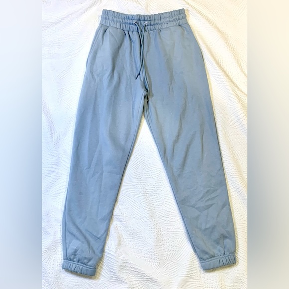 Blue High-rise casual chic sweatpants by Refuge Athletics - Picture 1 of 5